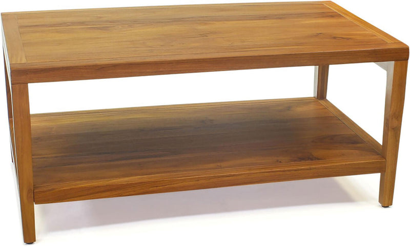Solid Wood Coffee Table - Brown