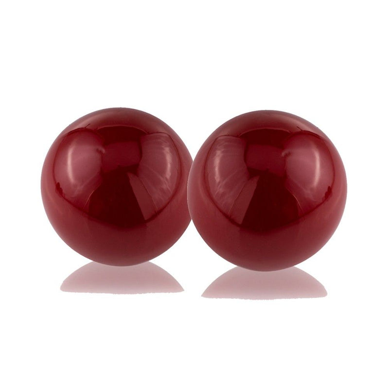 Decorative Orbs (Set of 2) - Red