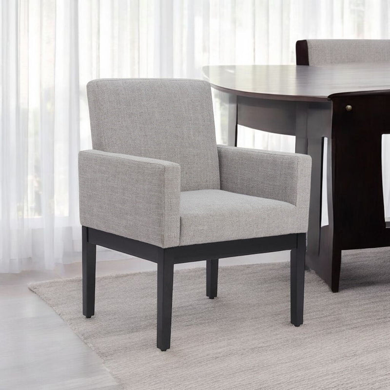 Fabric Dining Arm Chair - Gray