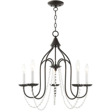 Load image into Gallery viewer, 23'' Five Light Dimmable Chandelier With Shades - Bronze
