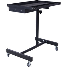 Load image into Gallery viewer, Adjustable Tear Down Work Table With Drawer For Garages, Repair Shops, And Diy, Portable, (4) 2.5" Swivel Casters, 220 Pound Capacity, Rubber Corners, Heavy Duty Steel
