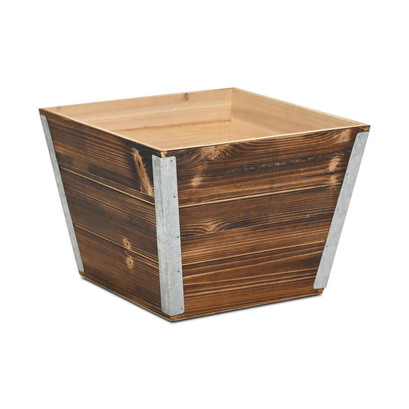Square Planter Box (638089) - Brown