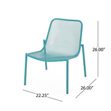 Load image into Gallery viewer, Outdoor Iron Chair With Mesh Design
