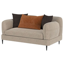 Load image into Gallery viewer, Repley - Upholstered Sculpted Track Arm Loveseat - Beige
