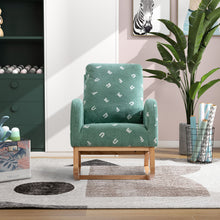 Load image into Gallery viewer, Modern Accent Rocker Armchair With Side Pocket, Upholstered High Back
