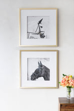Load image into Gallery viewer, Wall Art Horse Animal Printing, Wall Decor Accent (Set of 2) - Golden / White
