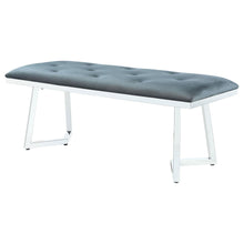 Load image into Gallery viewer, Upholstered Tufted Bench - Gray
