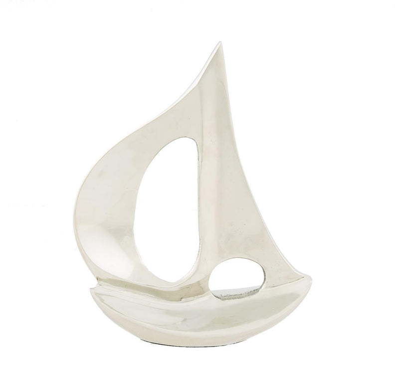 Aluminum Hand Painted Model Boat - Nickel