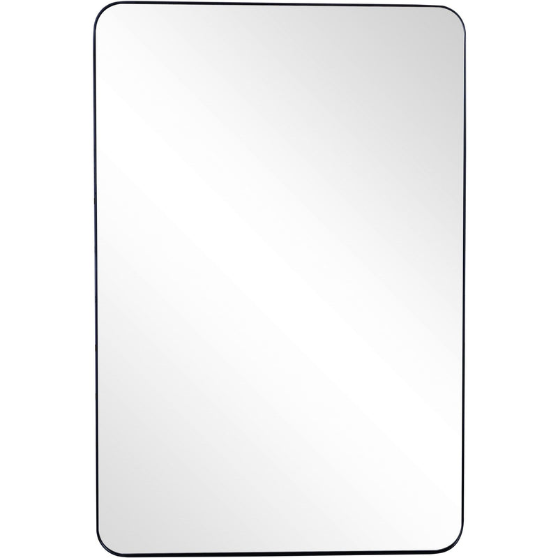 42" Metal Framed Accent Mirror - Black