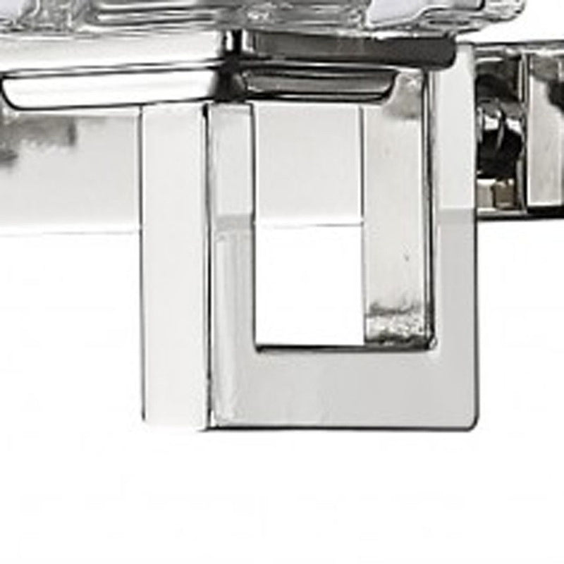 Coralie 5-Light Polished Sconce With Pressed Crystal Shades - Nickel