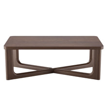 Load image into Gallery viewer, 50" Solid Wood Cross Legs Coffee Table - Walnut
