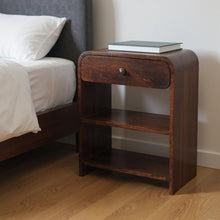 Load image into Gallery viewer, 24" Solid Wood One Drawer Nightstand - Chestnut
