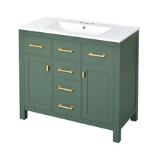 Load image into Gallery viewer, Bathroom Vanity With Sink Combo Set, Modern Bathroom Cabinet With 4 Drawers
