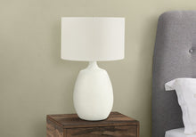 Load image into Gallery viewer, 26" Cream Gourd Table Lamp With Cream Drum Shade
