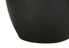 Load image into Gallery viewer, 22" Black Ceramic Urn Table Lamp With Ivory Drum Shade
