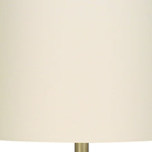Load image into Gallery viewer, 20" Gray Concrete Round Table Lamp With Ivory Drum Shade
