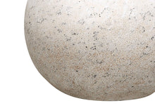 Load image into Gallery viewer, 20" Gray Concrete Round Table Lamp With Ivory Drum Shade
