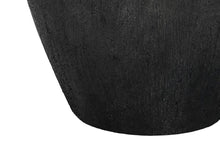 Load image into Gallery viewer, 24" Black Ceramic Round Table Lamp With Ivory Empire Shade
