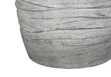 Load image into Gallery viewer, 27" Gray Cylinder Table Lamp With Ivory Drum Shade
