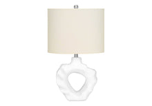 Load image into Gallery viewer, 25" Cream Novelty Table Lamp With Cream Drum Shade
