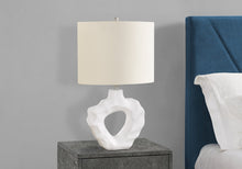 Load image into Gallery viewer, 25" Cream Novelty Table Lamp With Cream Drum Shade
