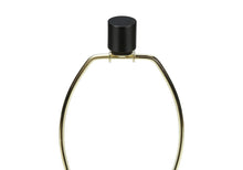 Load image into Gallery viewer, 25" Cream Geometric Table Lamp With Beige Empire Shade
