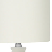 Load image into Gallery viewer, 17" Cream Ceramic Round Table Lamp With Cream Drum Shade

