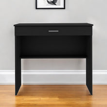 Load image into Gallery viewer, 32" Black Wood Computer Desk With Drawer
