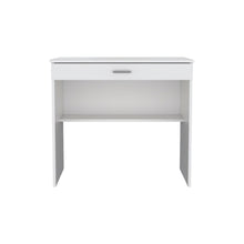 Load image into Gallery viewer, 32" White Wood Computer Desk With Drawer
