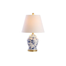 Load image into Gallery viewer, Urn Table Lamps With Empire Shades (Set of 2) - White / Blue / Gold
