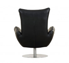 Load image into Gallery viewer, Contemporary Leather Lounge Chair - Black

