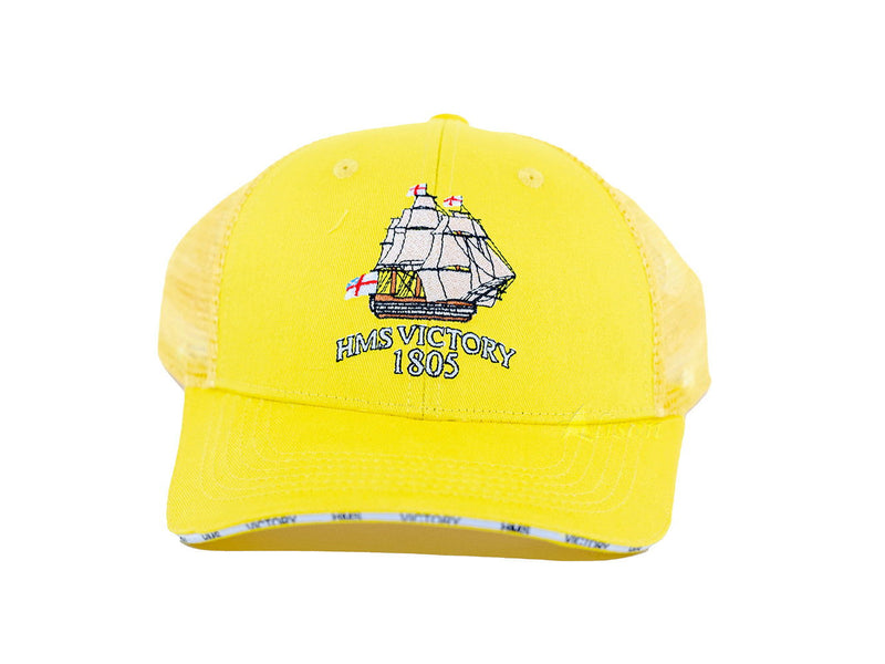 Fabric Hand Painted Model Boat - Yellow