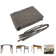 Load image into Gallery viewer, 13' X 7.7' Outdoor Pergola Sun Shade Cover Cloth Patio Canopy Hdpe Permeable With Grommets - Brown
