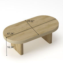 Load image into Gallery viewer, Oval Fluted Coffee Table - Natural
