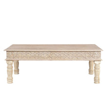 Load image into Gallery viewer, Solid Wood Distressed Coffee Table - Beige
