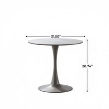 Load image into Gallery viewer, Mid-Century Tulip Table With Round Top, Pedestal Base
