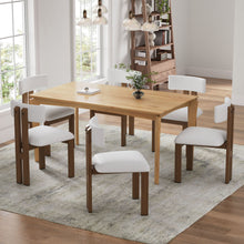 Load image into Gallery viewer, 7 Piece Dining Set With Upholstered Armless Chairs And Table
