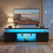 Load image into Gallery viewer, TV Stant With LED And Large Side Cabinet
