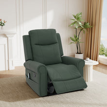 Load image into Gallery viewer, Manual Recliner Chair With 270 Degree Swivel, Massage &amp; Heating, Dual Reclining Positions
