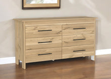 Load image into Gallery viewer, 59" Six Drawer Double Dresser - Natural
