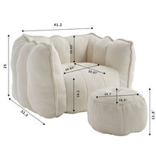 Load image into Gallery viewer, Soft Bean Bag Chair With High Resilient Foam
