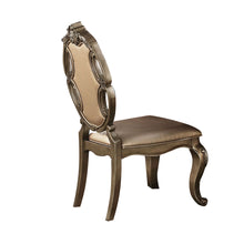 Load image into Gallery viewer, Tufted Upholstered Faux Leather And Solid Wood Dining Side Chairs (Set of 2) - Oak
