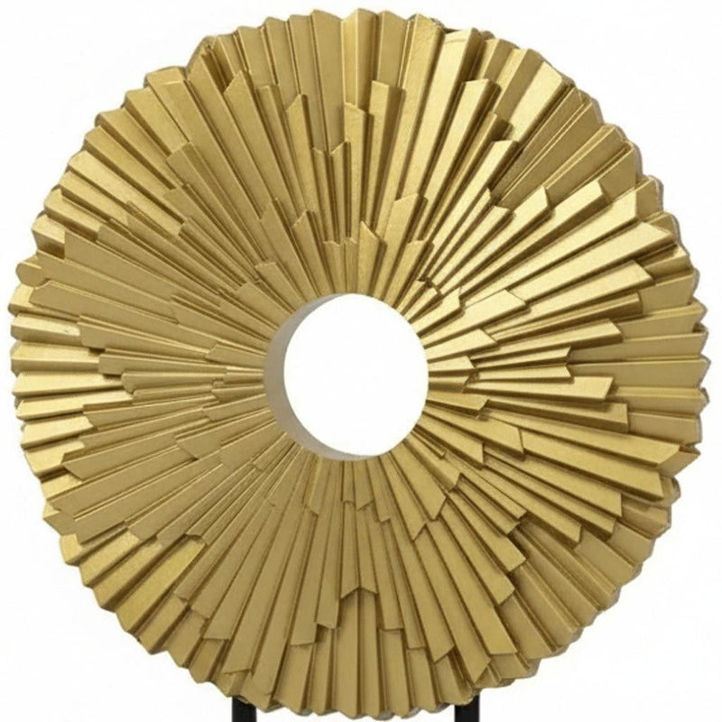 Hand Painted Tabletop Sculpture (674605) - Gold