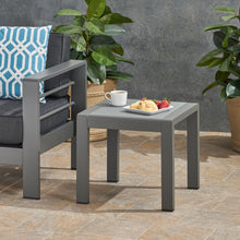 Load image into Gallery viewer, Cape Coral - Contemporary Side Table With Frosted Glass Top
