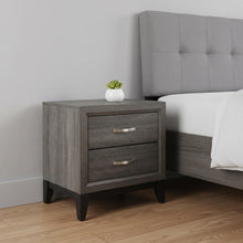 Load image into Gallery viewer, 25" Two Drawers Nightstand - Gray

