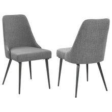 Load image into Gallery viewer, Side Chairs Upholstered With Tapered Legs (Set of 2) - Gray
