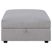 Load image into Gallery viewer, Austin - Square Upholstered Ottoman - Gray
