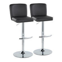 Load image into Gallery viewer, Henry - Contemporary Adjustable Barstool With Swivel &amp; Rounded T Footrest (Set of 2)

