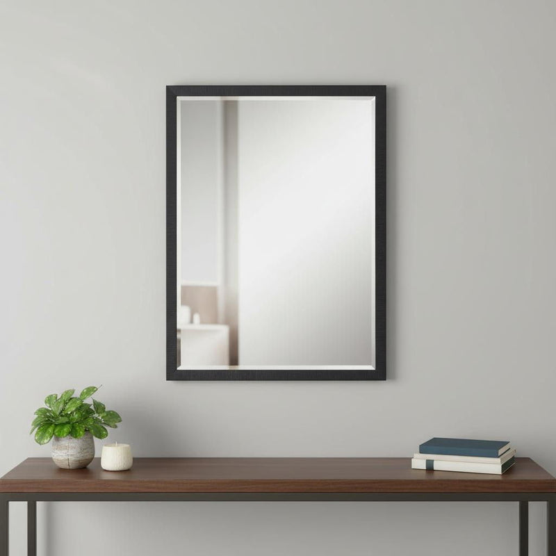 39" Framed Accent Mirror - Black