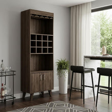 Load image into Gallery viewer, 24" Wood Bar Cabinet With Two Doors - Walnut
